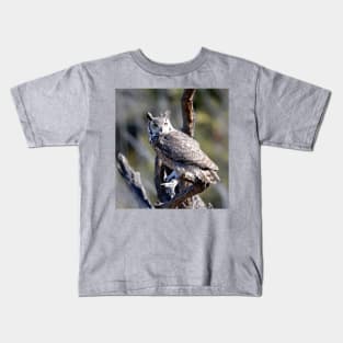 Great Horned Owl Kids T-Shirt